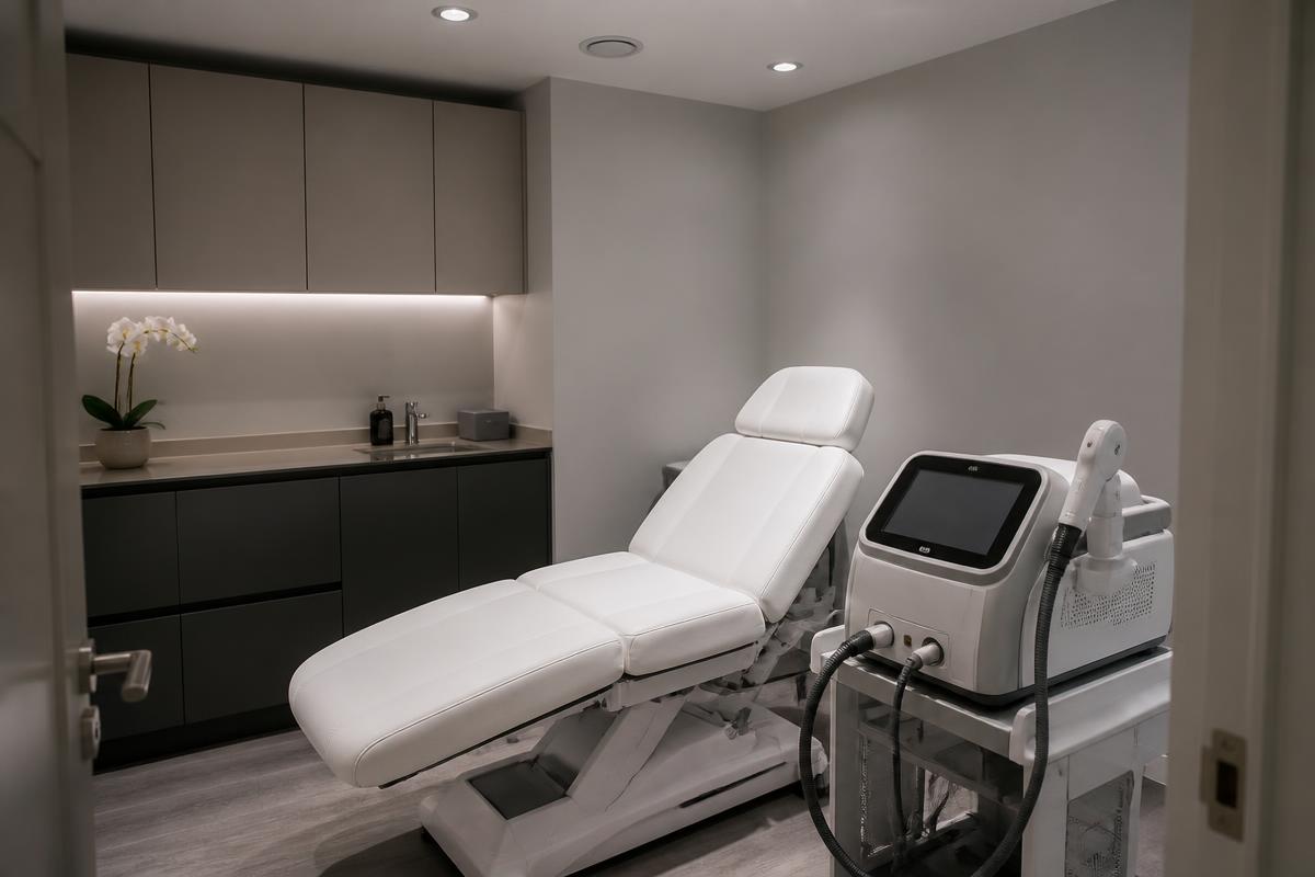 Interior of Boutique Beauty & Aesthetics Clinic, a aesthetics clinic sold by BuyMySalon in Greater London