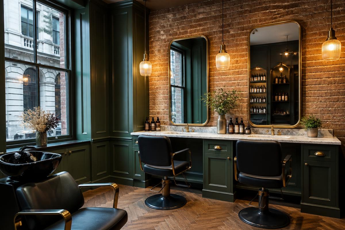 Interior of Boutique Hair & Beauty Salon Within The City of London, a hair salon for sale in City of London