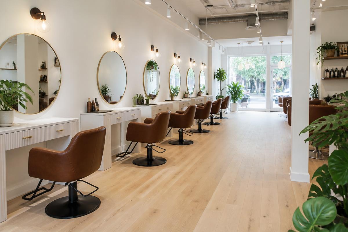 Interior of Established Group of Three Hair Salons, a multi-site for sale